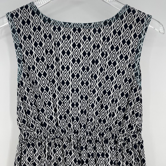 Mata Traders Size Small 100% Cotton Geometric Print Sleeveless A-Line Dress - Picture 5 of 8